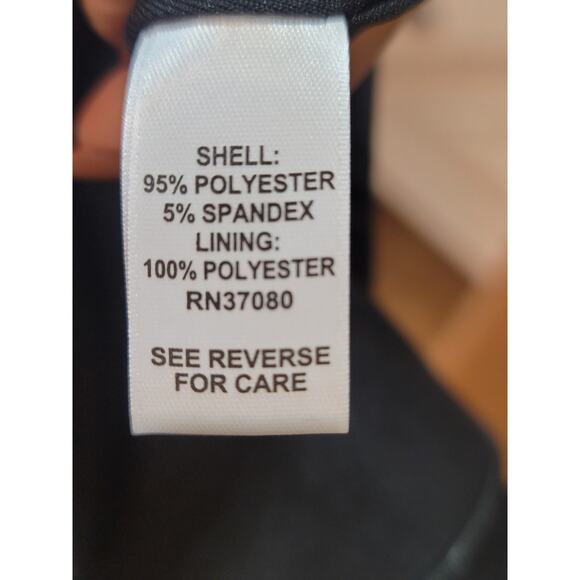 CATO Pleated Dress Women's Medium Black Sleeveless Round Neck Shift Dress - Picture 11 of 13